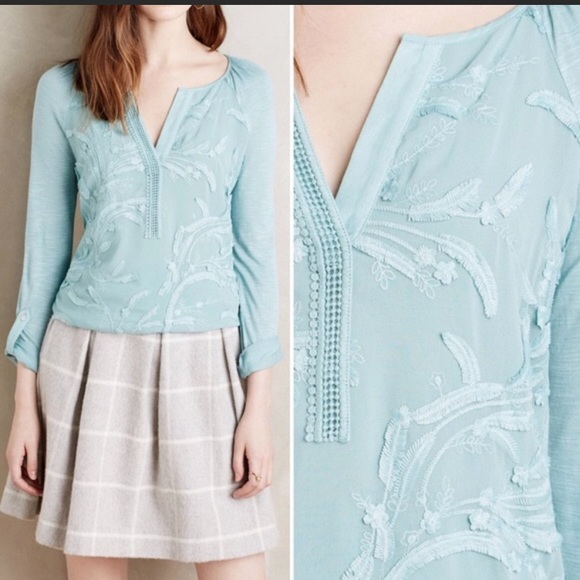 Anthropologie Alma Henley by Tiny - Picture 1 of 7